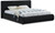 NicoBlack-F Nico Collection Modern | Contemporary Velvet Upholstered Full Bed with Rich Black Velvet and Deep Channel Tufting, 68" W x 86" D x 38" H, Black, Full