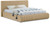 NicoCamel-Q Nico Collection Modern | Contemporary Velvet Upholstered Queen Bed with Rich Camel Velvet and Deep Channel Tufting, 74" W x 91" D x 38" H, Camel, Queen