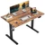 48*24 Inch Height Adjustable Electric Standing Desk, Rustic Brown 48*24 Inch Height Adjustable Electric Standing Desk, Rustic Brown