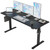 60 * 24 Inch Height Adjustable Electric Standing Desk, Black 60 * 24 Inch Height Adjustable Electric Standing Desk, Black