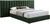 PabloGreen-K Pablo Collection Modern | Contemporary Velvet Upholstered Bed with Deep Channel Tufting and Chrome Metal Legs, 119.5" W x 85.5" D x 41.5" H PabloGreen-K Pablo Collection Modern | Contemporary Velvet Upholstered Bed with Deep Channel Tufting and Chrome Metal Legs, 119.5" W x 85.5" D x 41.5" H