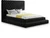 RevelBlack-Q Revel Collection Modern | Contemporary Black Velvet Upholstered Bed with Deep Button Tufting, 85" W x 98" D x 60" H, Black, Queen
