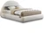 RudyCream-Q Rudy Collection Modern | Contemporary Teddy Fabric Queen Bed with Soft Plush Cream Teddy Fabric and Rounded Headboard, 75" W x 91" D x 46.5" H, Cream, Queen RudyCream-Q Rudy Collection Modern | Contemporary Teddy Fabric Queen Bed with Soft Plush Cream Teddy Fabric and Rounded Headboard, 75" W x 91" D x 46.5" H, Cream, Queen