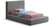 TerraGrey-T Terra Collection Modern Contemporary Twin Bed with Rich Grey Boucle Fabric and 8.5" Thick Side Rails and Footboard, 57" W x 93" D x 45.5" H, Grey, Twin TerraGrey-T Terra Collection Modern Contemporary Twin Bed with Rich Grey Boucle Fabric and 8.5" Thick Side Rails and Footboard, 57" W x 93" D x 45.5" H, Grey, Twin