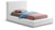 TerraWhite-T Terra Collection Modern Contemporary Twin Bed with Rich White Boucle Fabric and 8.5" Thick Side Rails and Footboard, 57" W x 93" D x 45.5" H, White, Twin TerraWhite-T Terra Collection Modern Contemporary Twin Bed with Rich White Boucle Fabric and 8.5" Thick Side Rails and Footboard, 57" W x 93" D x 45.5" H, White, Twin
