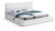 TerraWhite-Q Terra Collection Modern Contemporary Queen Bed with Rich White Boucle Fabric and 8.5" Thick Side Rails and Footboard, 78.5" W x 98.5" D x 45.5" H, White, Queen