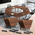 Folding Conference Table, 8 Pack Modern Flip Top Mobile Training Tables