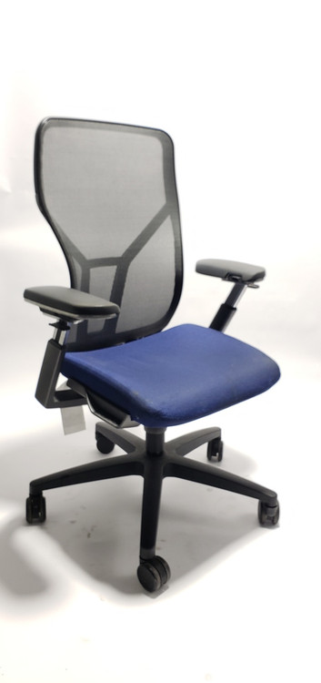 Allsteel Acuity Chair, Highly Adjustable Model Navy Seat