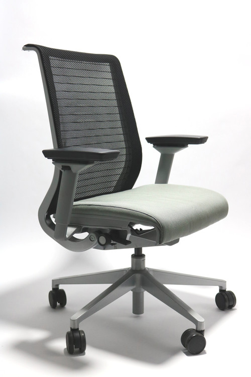 Steelcase Think Chair Light Gray Mesh Back Gray Base