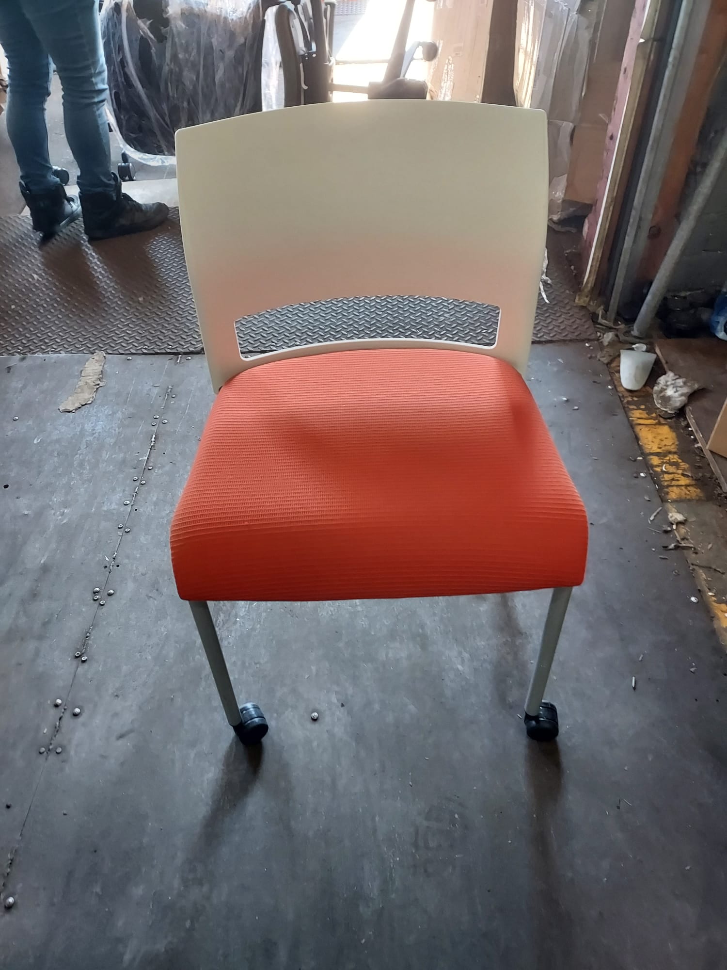 Move Chair By Steelcase Black Fabric Seat and back + Stackable