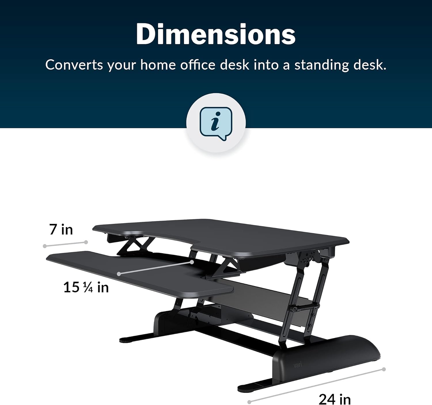 Vari - Standing Desk Anti-Fatigue Comfort Floor Mat - 20 x 34