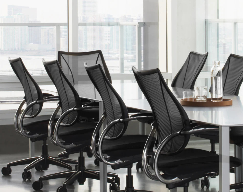 Humanscale Liberty Chair, Black, Adjustable Arms, Adjustable Seat Depth