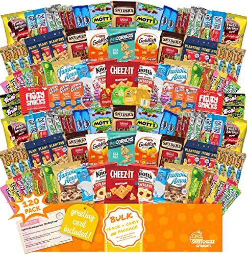 My College Crate Large Ultimate Snack Care Package for College Students -  Variety Assortment of Cookies, Chips & Candies - 50 Snacks + 4 Personal  Care Items - The Original College Survival Kit 