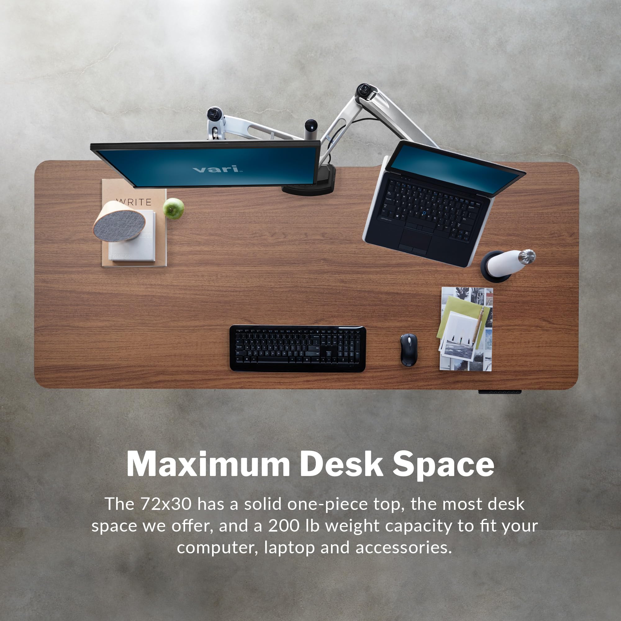 VARI Electric Standing Desk - Varidesk Height Adjustable Sit/Stand Desk ...