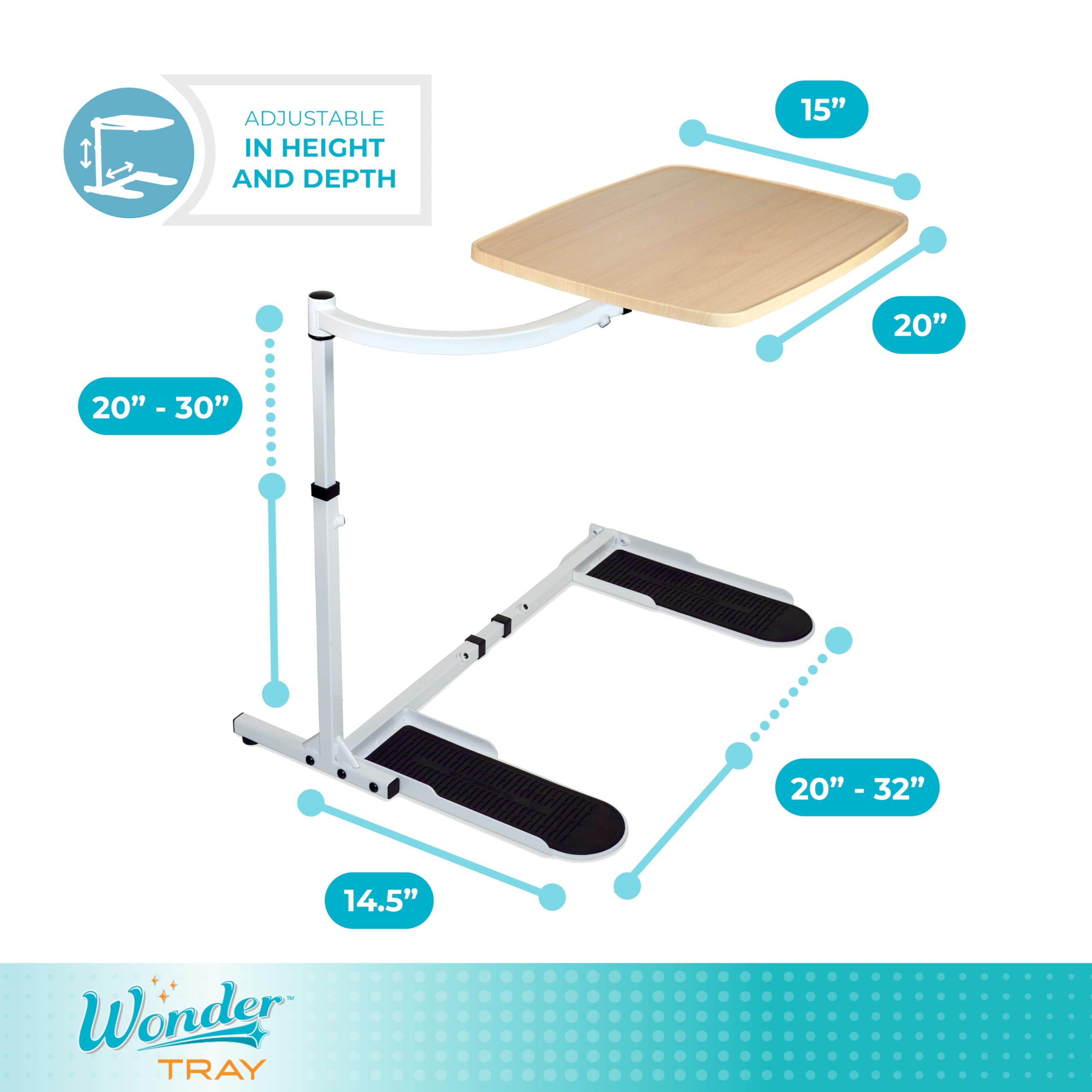 Chair Computer Stand Large Laptop Stand, Adjustable Swivel Table, Couch Desk, Side Tables ...