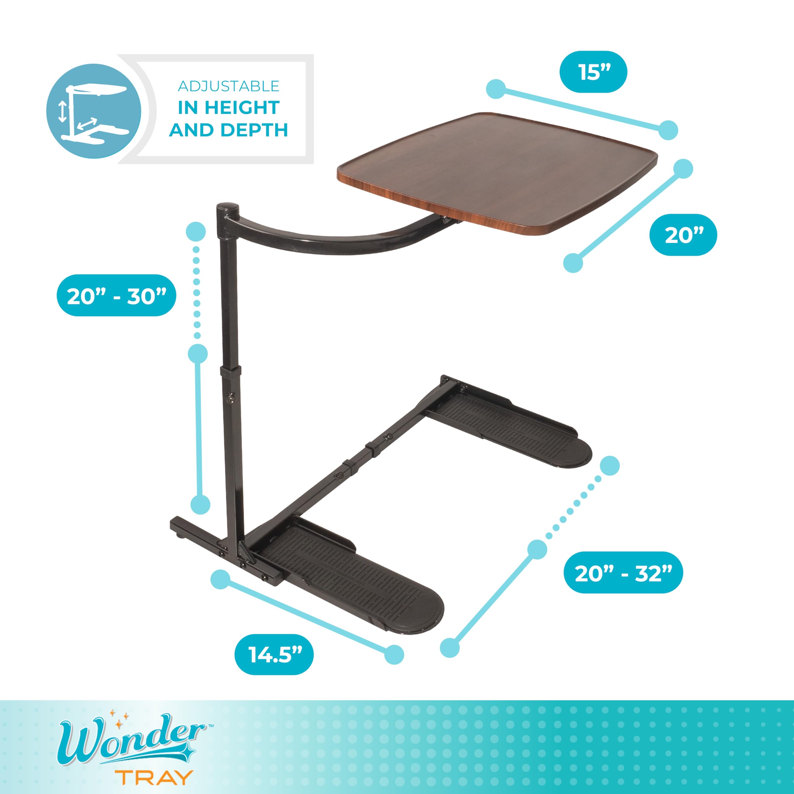Chair Computer Stand Large Laptop Stand, Adjustable Swivel Table, Couch Desk, Side Tables ...