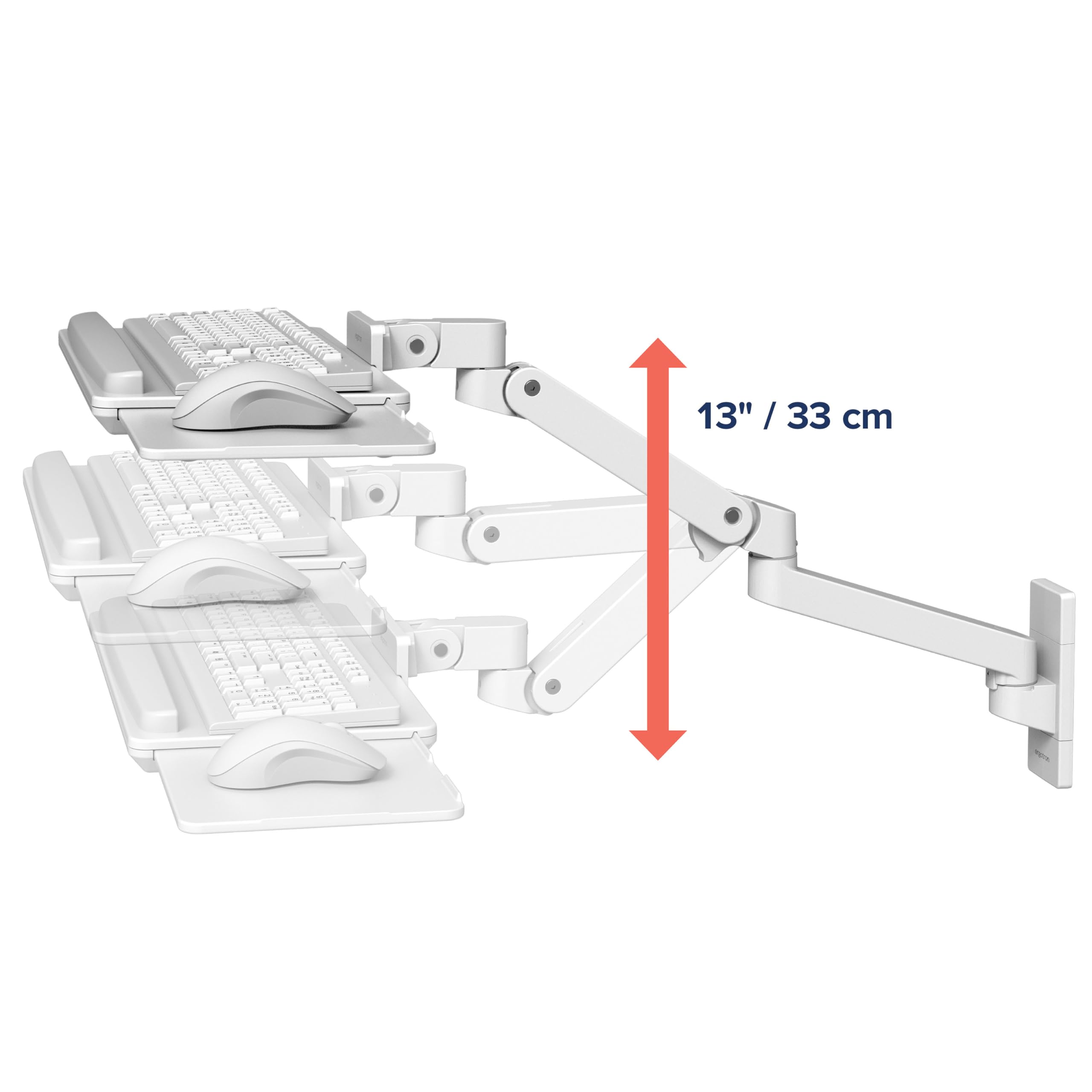 Upgraded LX Pro Premium Keyboard Arm, Wall Mount Adjustable Keyboard ...