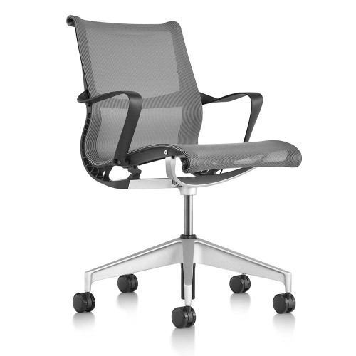 Herman Miller Setu Chair Gray Platinum Adjustable