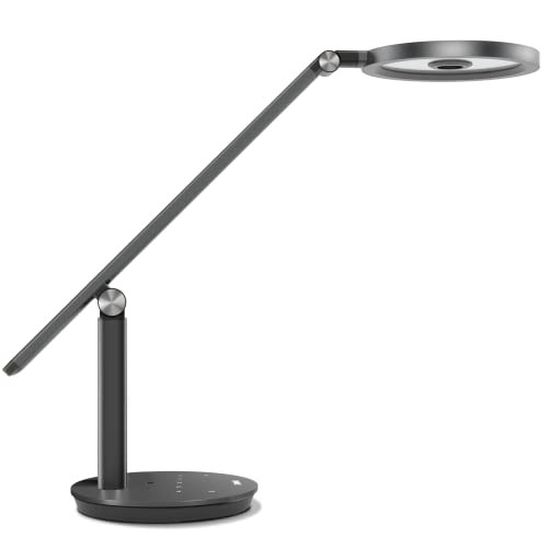 OTUS Desk Lamp Gesture Control, LED Architect Desk lamp for Home Office,  Adjustable Metal Swing Arm, Tall Task Light for Drafting or Bedside Table