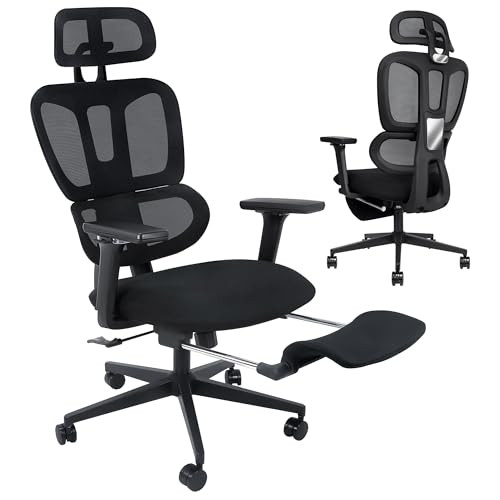 Dropship High Back Office Chair With Lifting Headrest, Adjustable