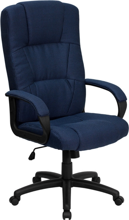 Flash Furniture High Back Navy Blue Fabric Executive ...