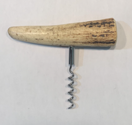 Corkscrew Hand Made Deer Antler