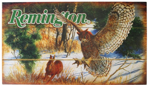 Remington - Owl and Rabbit Wood Sign