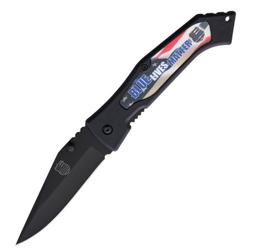 Blue Lives Matter Linerlock - Knife
