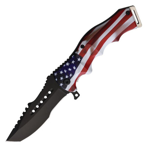 S-TEC  Linerlock A/O Flag - Knife