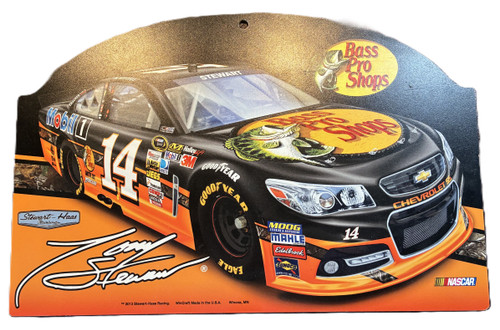 Tony Stewart, Bass Pro NASCAR Racing Sign - Wood