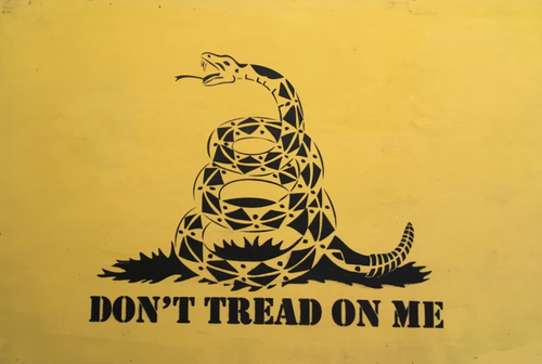 Don't Tread on Me Wood Sign