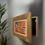Bald Eagle & American Flag Patriotic Decorative Wall-Mounted Secure Gun Cabinet