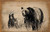 Rustic Wood Signs - Bears (Framed)