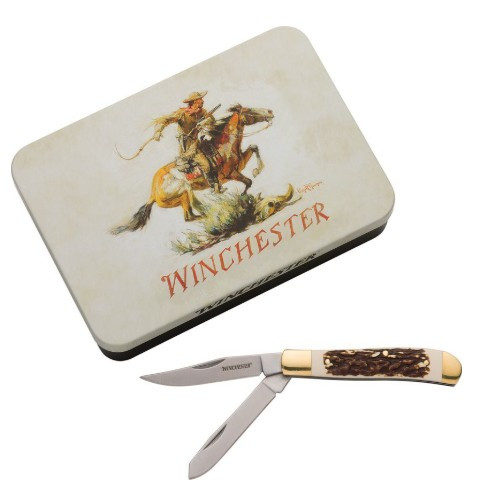 Winchester - Stag Trapper in Tin - Knife