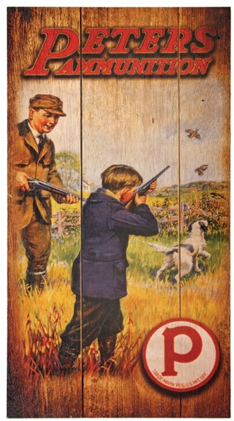 Remington - Peters Ammunition Wood Sign