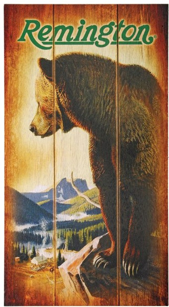 Remington  Bear Valley Wood Sign