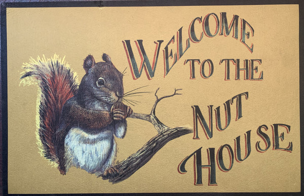 Welcome Mat - "WELCOME TO THE NUT HOUSE"