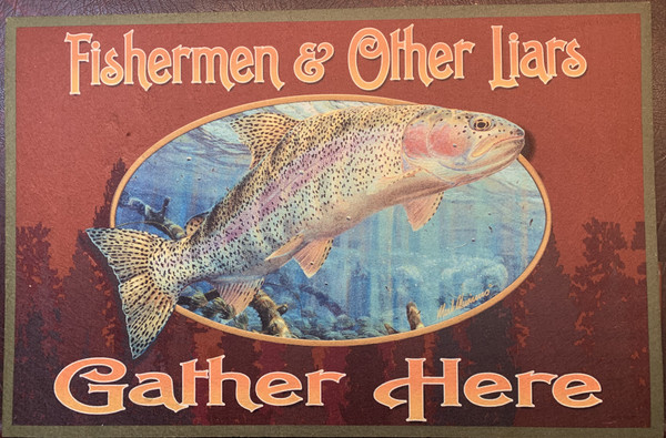 Welcome Mat - "Fishermen & Other Liars Gather Here"
