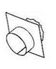 18" Flanged Wall Inlet Adaptor (Slips into 18" Fan)