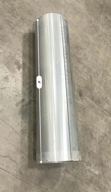 18" Solid Duct - 4' long - 22 Guage - Interlocking Seam