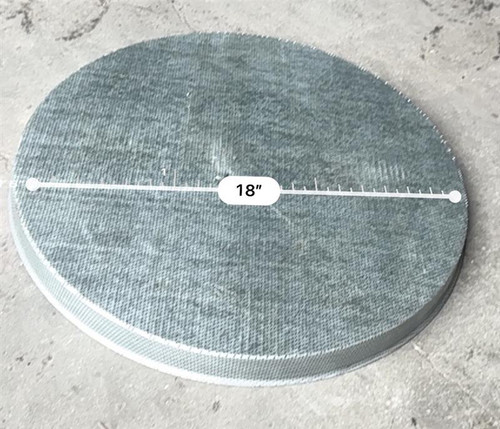 18" Perforated End Cap (Canola)