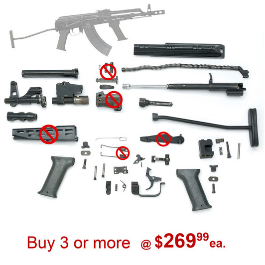 AMD 65 (AK47 Parts Kit), without Barrel, front trunnion, lower