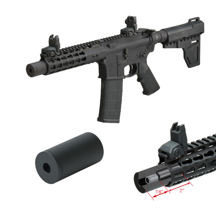 Muzzle Enhancer (3") Fits .223/5.56 AR15 & 9mm AR w/Free Float Rail with 7/8" Offset