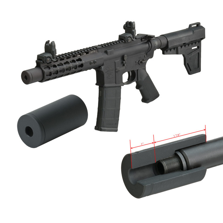 Muzzle Enhancer (3") Fits .223/5.56 AR15 & 9mm AR w/Free Float Rail with 1" Offset