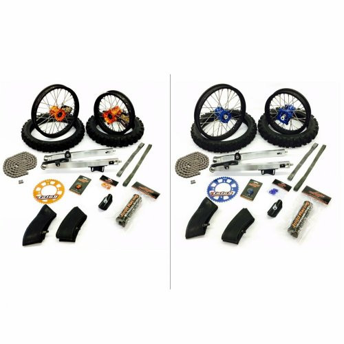 KTM 50 Husqvarna TC 50 2016 - 2019 Talon Complete Big Wheel Kit Orange or Blue (50bwheelkit2016)