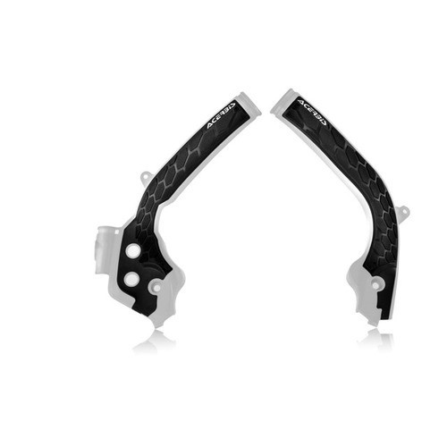 Frame Guards White & Black for KTM/Husqvarna SX/TC 125-450 16-18 and EXC/TE/FE 17> (FG009)