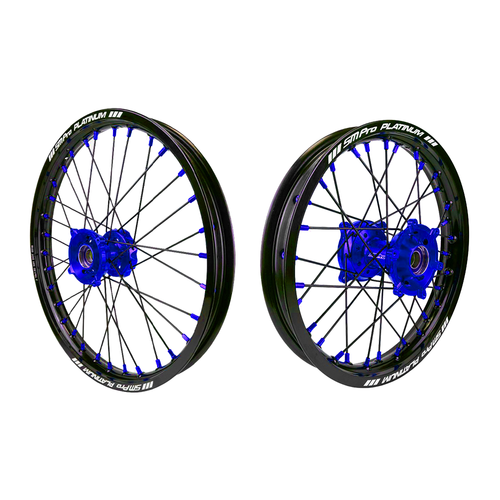 SM Pro 65 Wheels KTM 65sx Husqvarna TC65 Standard Wheel | Blue Hubs (SMP65SW-BL)