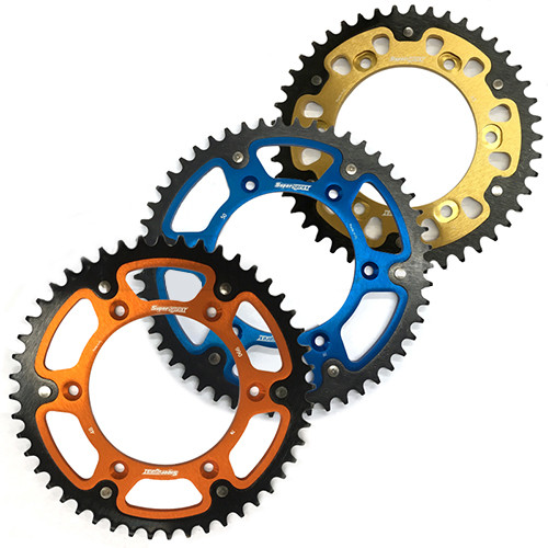 Supersprox Stealth Rear Sprocket KTM 85SX 46-50t (Gold, Orange, Blue)