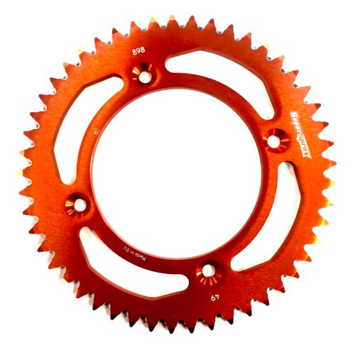 SuperSprox Rear Sprocket KTM 85SX 46-51T (Black, Orange)
