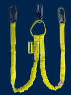 Miller Manyard 6FT Shock-Absorbing 2 Leg Lanyard 3 Locking Snap Hooks 232WLS/6FT